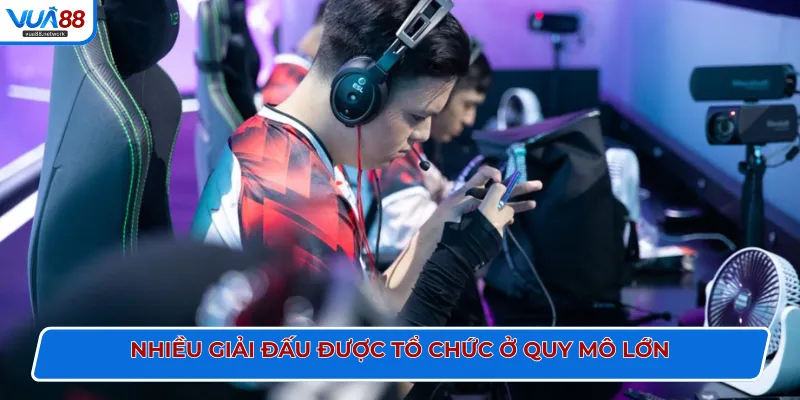 Nhiều giải đấu được tổ chức ở quy mô lớn